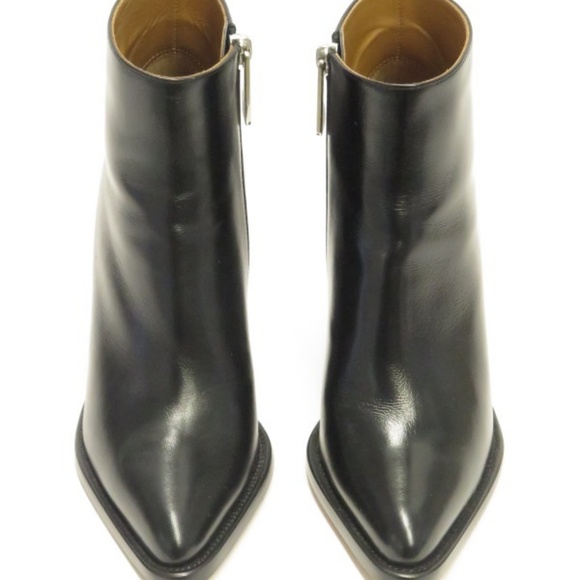 Chloe Rylee Booties Black Leather Size 36.5 - Picture 5 of 8